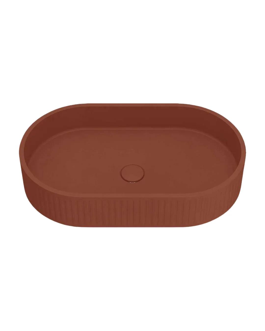 Ellipse (Terracotta, Fluted)