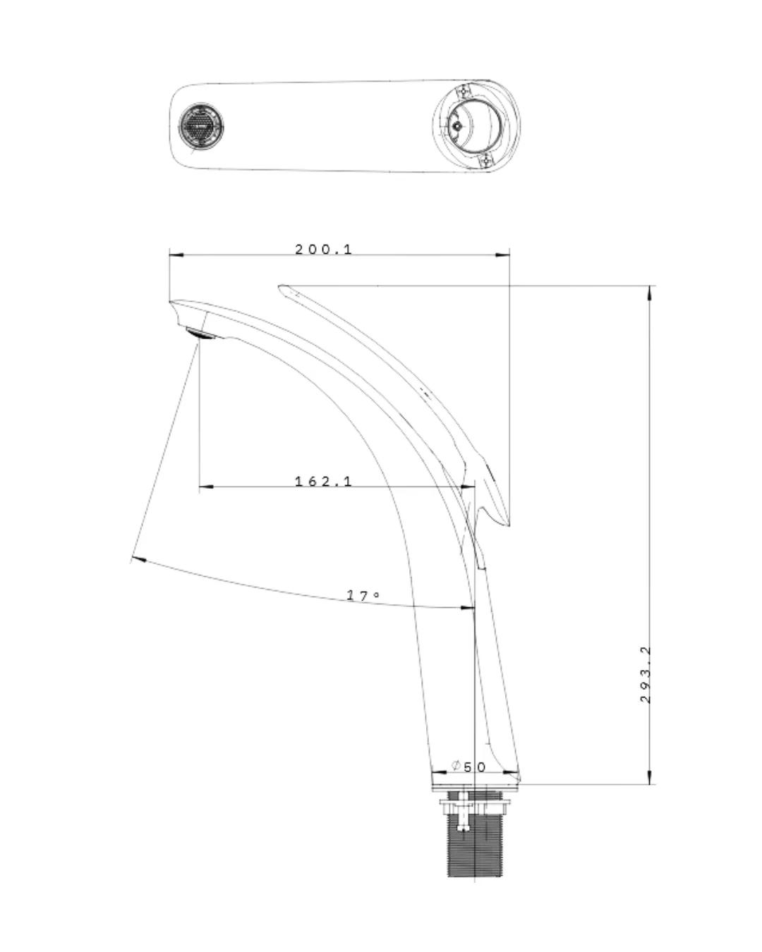 Icon Tall Tap spec drawing thumbnail